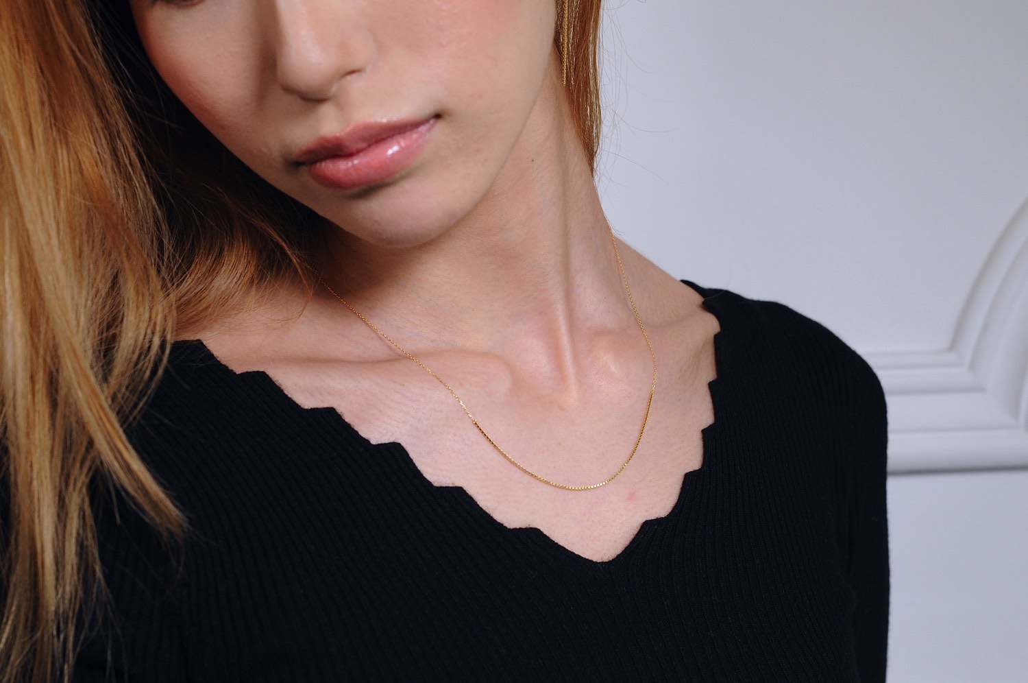 ピナコテーカ 692 エレガント ライン ベネチアン コンビ 華奢ネックレス 18金,pinacoteca Elegant Line Venetian Chain Necklace K18