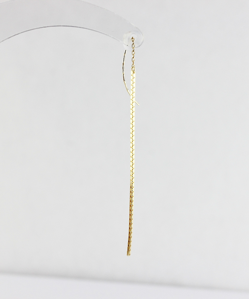 ピナコテーカ 694 エレガント ライン ベネチアン コンビ 華奢ピアス 18金,pinacoteca Elegant Line Venetian Chain Earrings K18