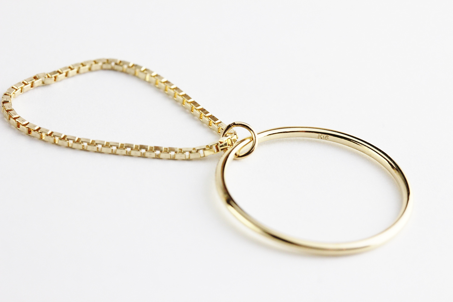 ピナコテーカ 696 ライン ベネチアン チェーン コンビ 華奢リング ピンキーリング 18金,pinacoteca Line Venetian Chain Combi Ring K18