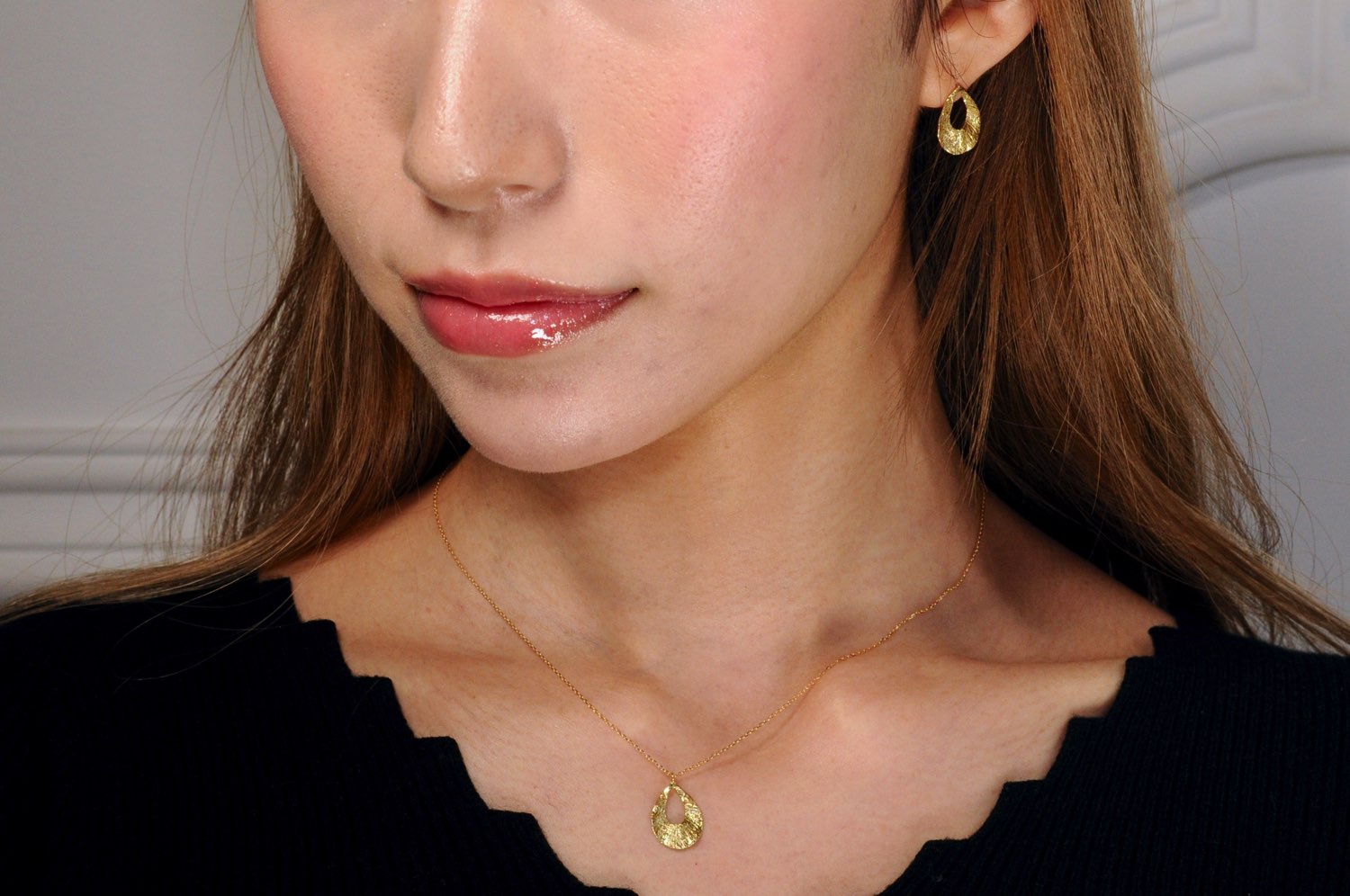 ピナコテーカ 705 アーバン シャイン ティアドロップ 華奢 ネックレス 18金,pinacoteca Urban Shine Teardrop Necklace K18