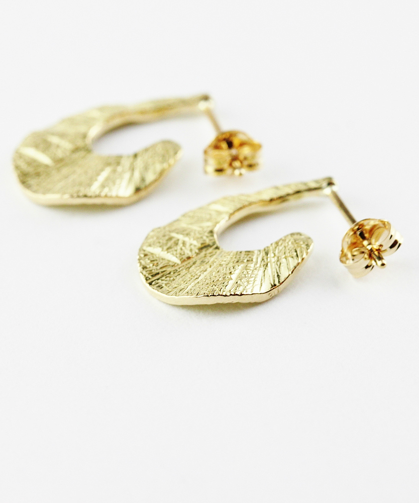 pinacoteca 707 Urban Shine Teardrop Stud Hoop Earrings K18YG