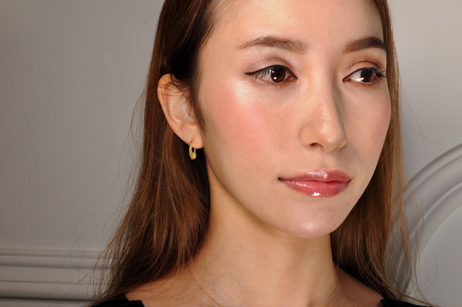 ピナコテーカ 707 アーバン シャイン ティアドロップ スタッド フープピアス 18金,pinacoteca Urban Shine Teardrop Stud Hoop Earrings K18