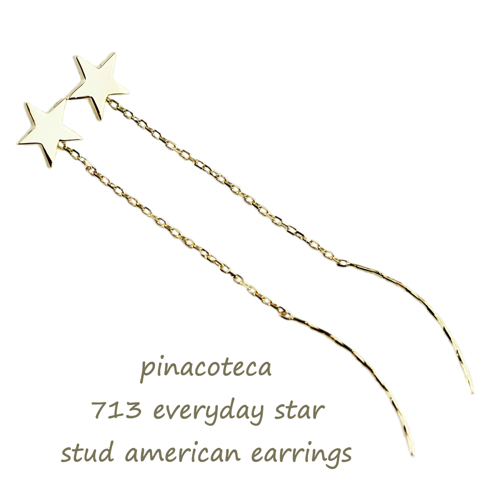 ピナコテーカ 713 エブリデイ スター スタッド アメリカン ピアス 18金,pinacoteca Everyday Star Stud American Earrings K18