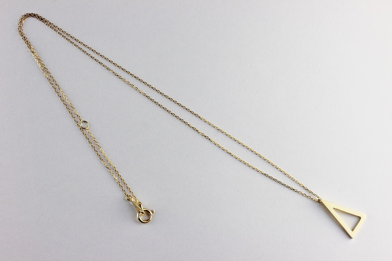 ピナコテーカ 714 シャイン 二等辺三角形 トライアングル 華奢ネックレス 18金,pinacoteca Shine Isosceles Triangle Necklace K18