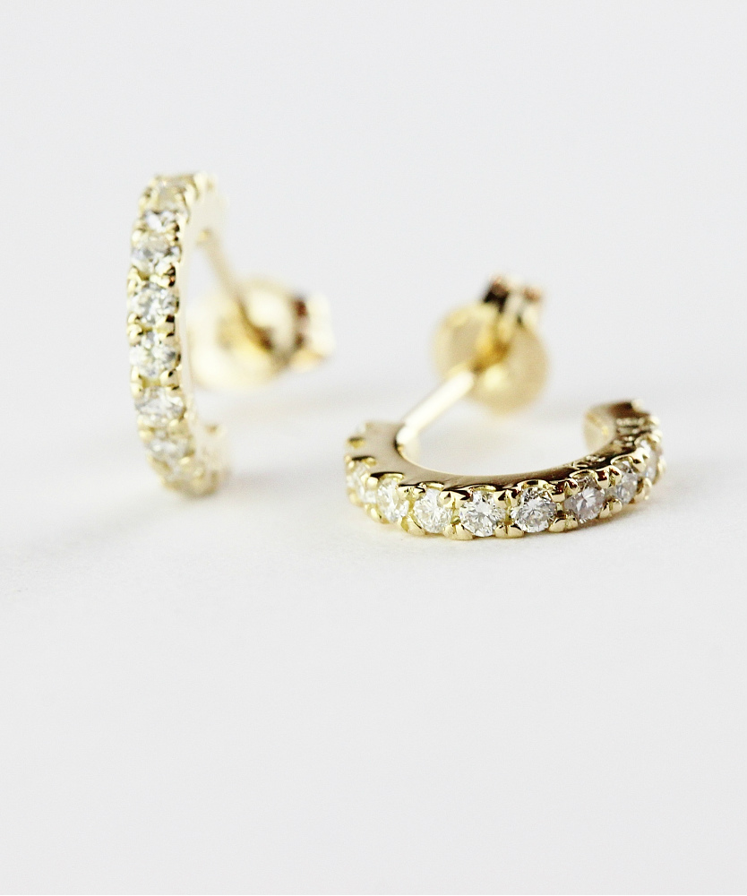 ピナコテーカ 716 ダズル ダイヤモンド フープピアス 18金,pinacoteca Dazzle Diamond Hoop Earrings K18