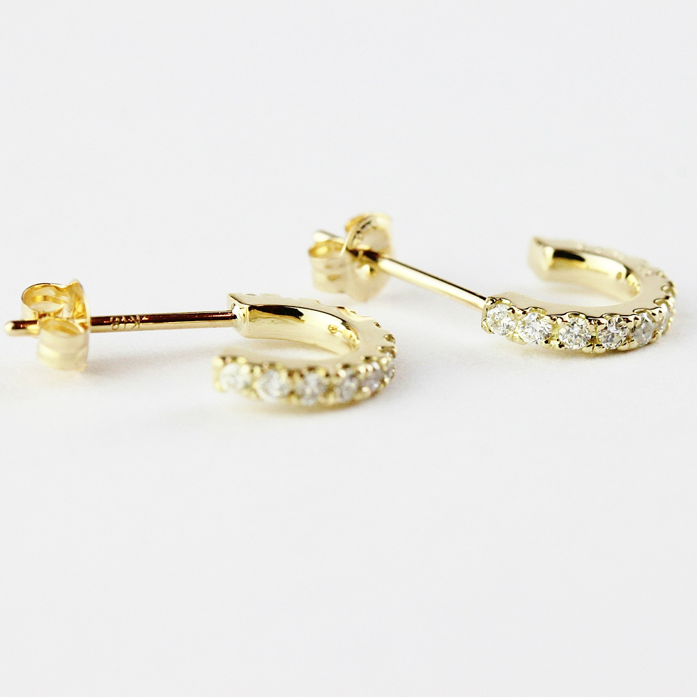 ピナコテーカ 716 ダズル ダイヤモンド フープピアス 18金,pinacoteca Dazzle Diamond Hoop Earrings K18