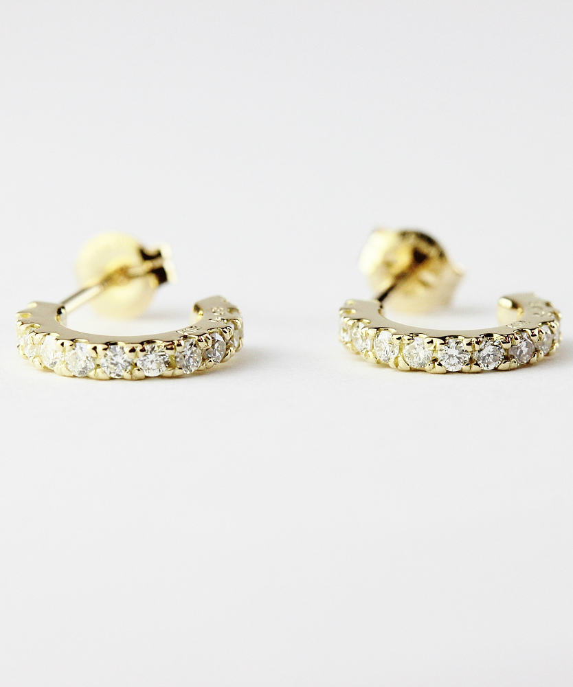 ピナコテーカ 716 ダズル ダイヤモンド フープピアス 18金,pinacoteca Dazzle Diamond Hoop Earrings K18