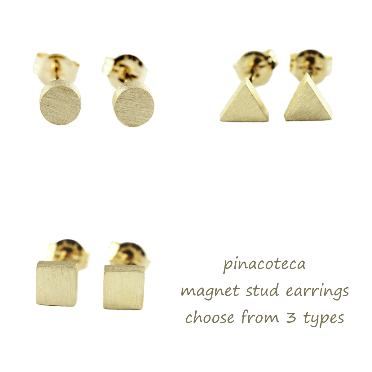 ピナコテーカ 717 ラウンド マグネット スタッド ピアス 18金,pinacoteca Round Magnet Stud Earrings K18