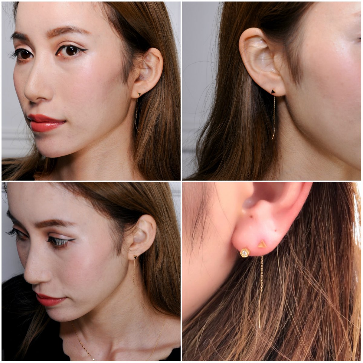 ピナコテーカ 720 トライアングル マグネット スタッド アメリカン ピアス 18金,pinacoteca Triangle Magnet Stud American Earrings K18