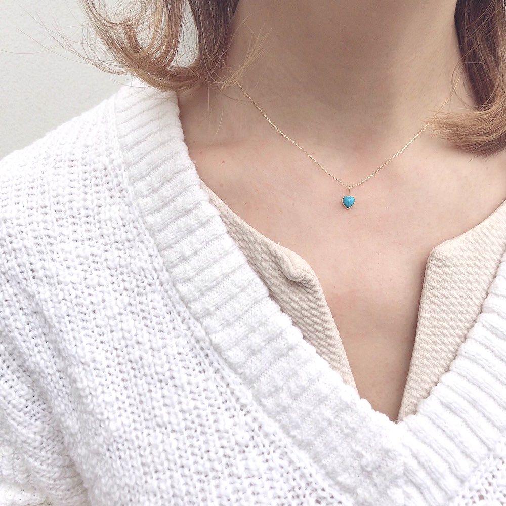 ピナコテーカ 728 ハート ターコイズ チャーム 18金,pinacoteca Heart Turquoise Charm K18