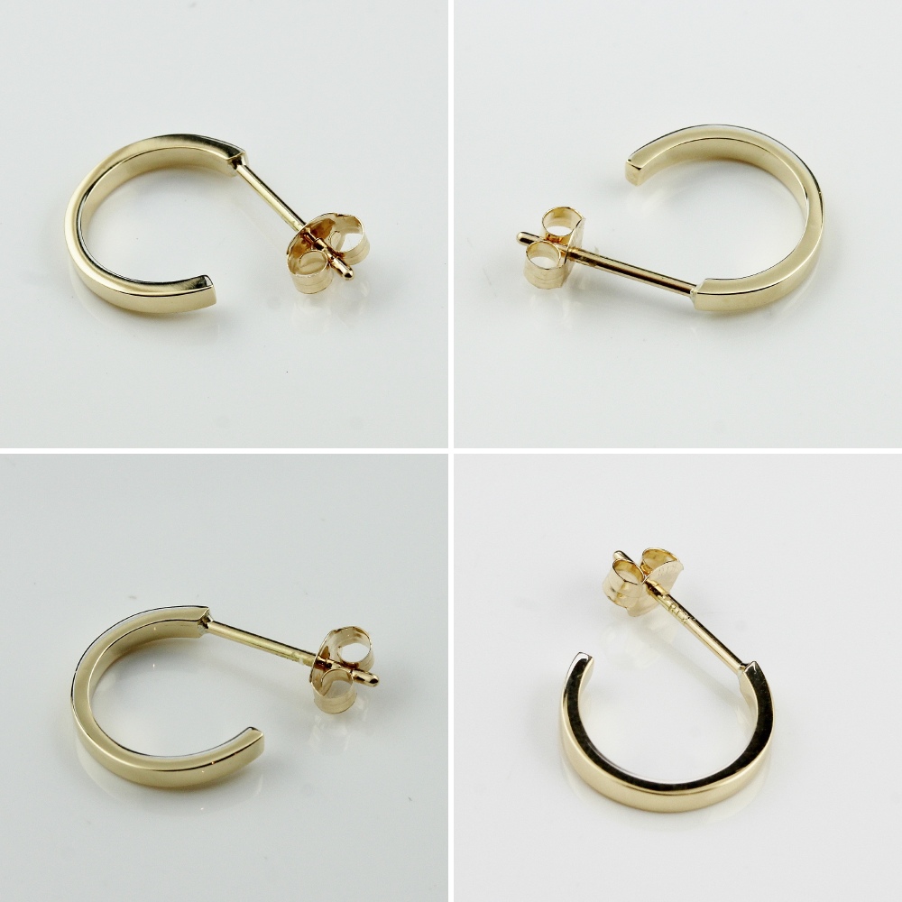 ピナコテーカ 757 タイニー 極小 シンプル フープピアス M 18金 片耳 ,pinacoteca Tiny Bright Hoop M Earring K18