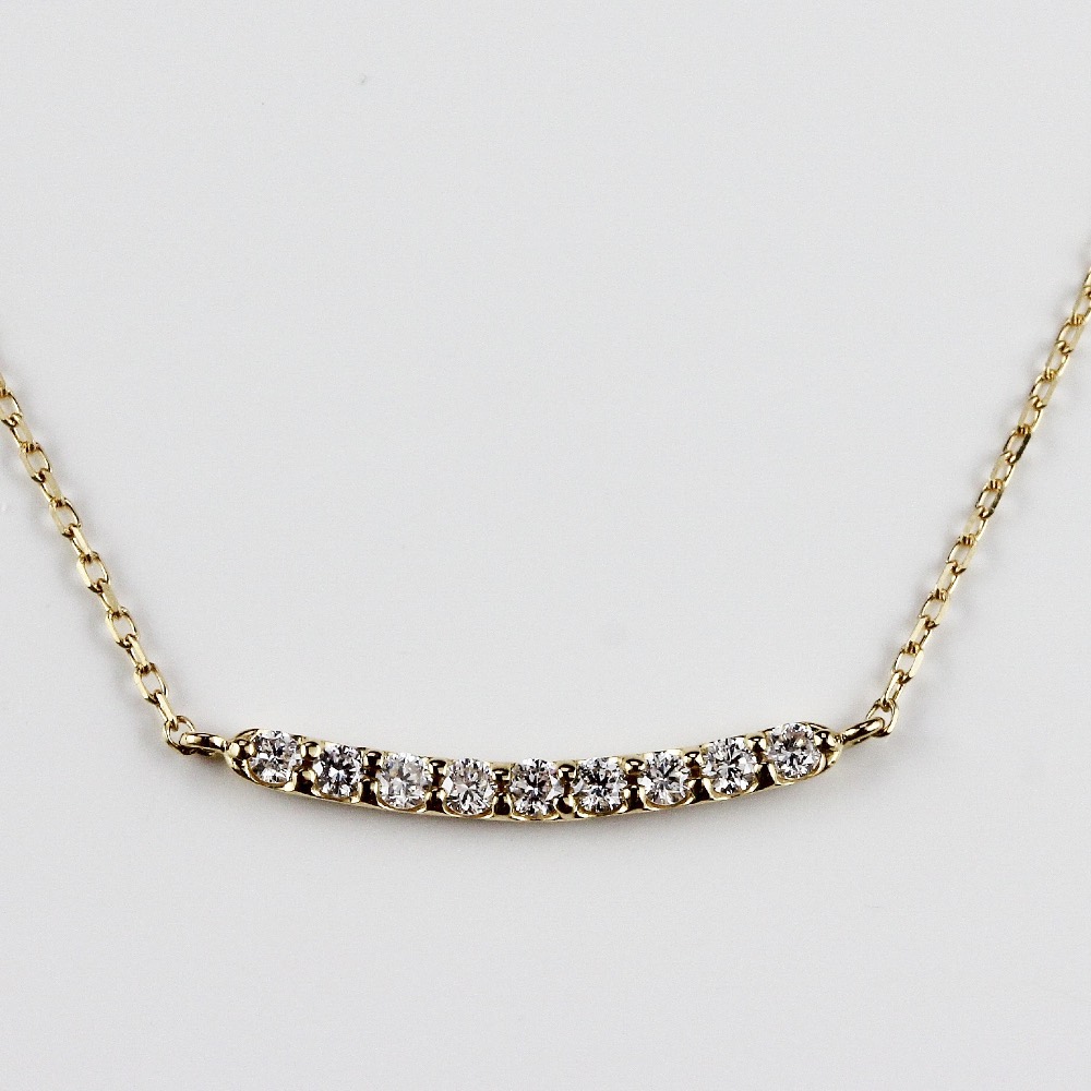 ピナコテーカ 758 チビ ダズル ダイヤモンド ライン ネックレス 18金 ,pinacoteca Chibi Dazzle Diamond Line Necklace K18