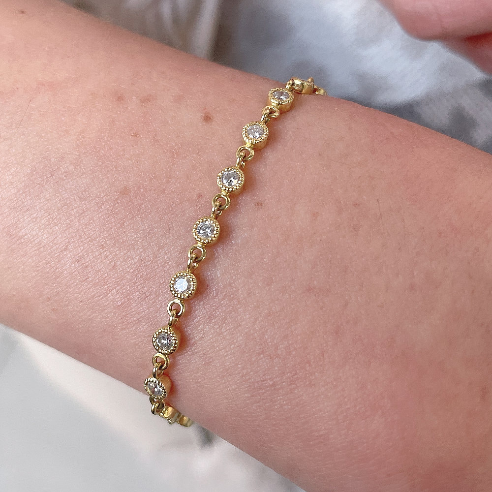 ピナコテーカ 761 トリート ダイヤモンド ブレスレット 1.0ct 18金,pinacoteca Treat Diamond Bracelet K18